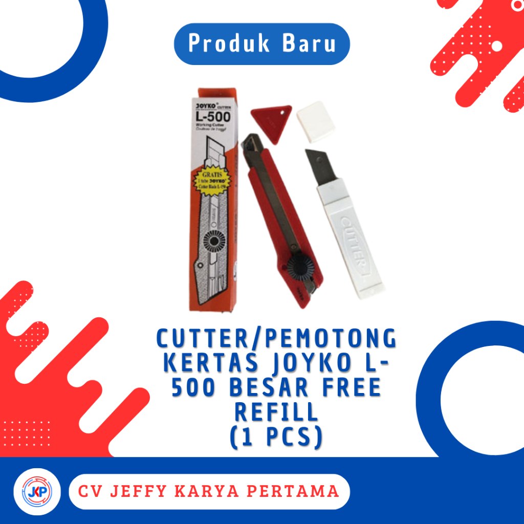 

Cutter/Pemotong Kertas Joyko L-500 Besar Free Refill (1 Pcs)