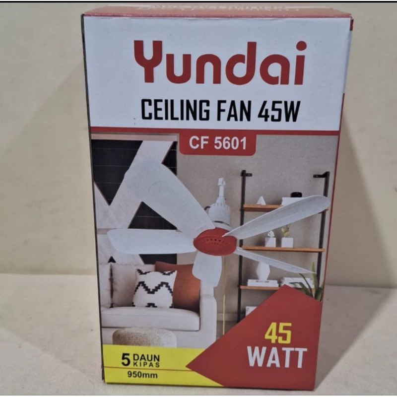 Kipas Angin Yundai CF-5601 | Kipas Angin Gantung Yundai CF 5601 - Kipas Yundai CF5601 45 Watt