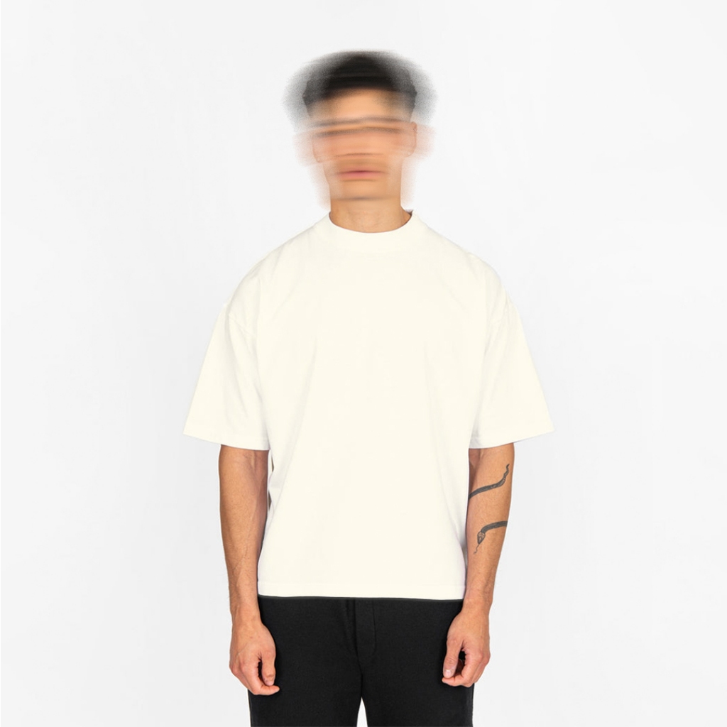 Verklig Studio Tshirt Kaos Polos Boxy Fit Heavyweight Type 20s Oversize Katun 210GSM On Broken White