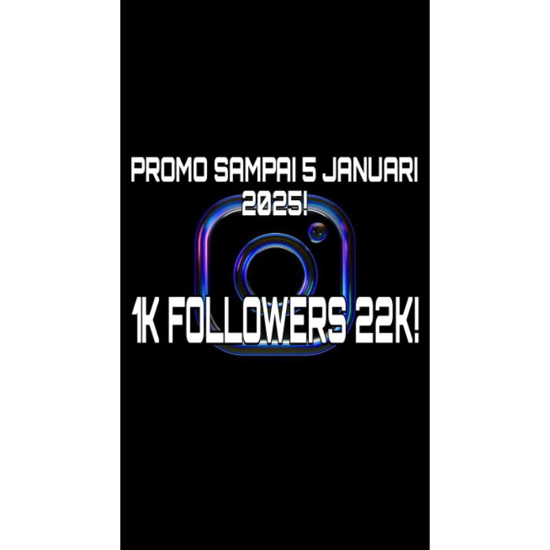 1000 FOLLOWERS INSTAGRAM PERMANEN (REAL AKUN)