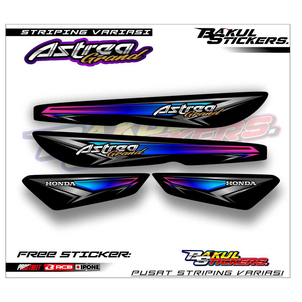 STRIPING VARIASI MOTOR ASTREA GRAND / STIKER LIST MOTOR ASTREA GRAND