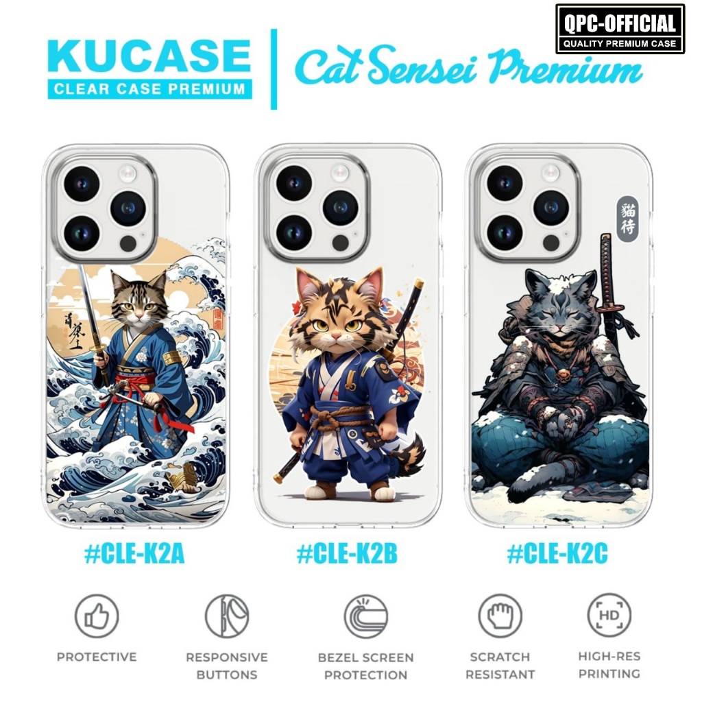 CLE-K2 Softcase Premium Case Motif Cat Sensei Case Oppo Find X9 Oppo Find X9 Pro Oppo A5 4G Oppo A5 