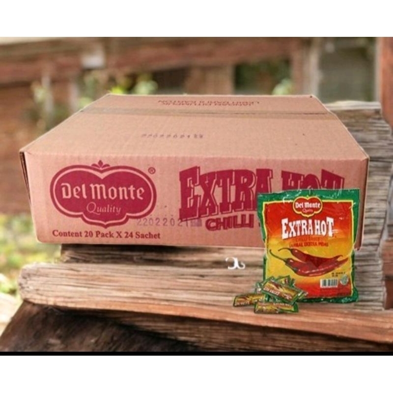 

Delmonte Extra Hot Ekstra Hot Pedas 8gr Per Karton Per Dos