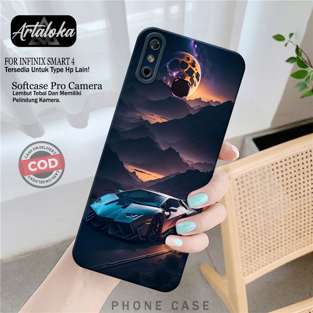 Case Hp Infinix Smart 4 Fashion Case Mobil Softcase Infinix Smart 4 Silikon TPU Pro Camera Casing In