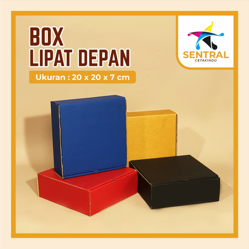 

Box DC LD (20 x 20 x 7 cm) Box/Karton/Polos/Kardus/Hampers/Pizza/KemasanPizza/Baju