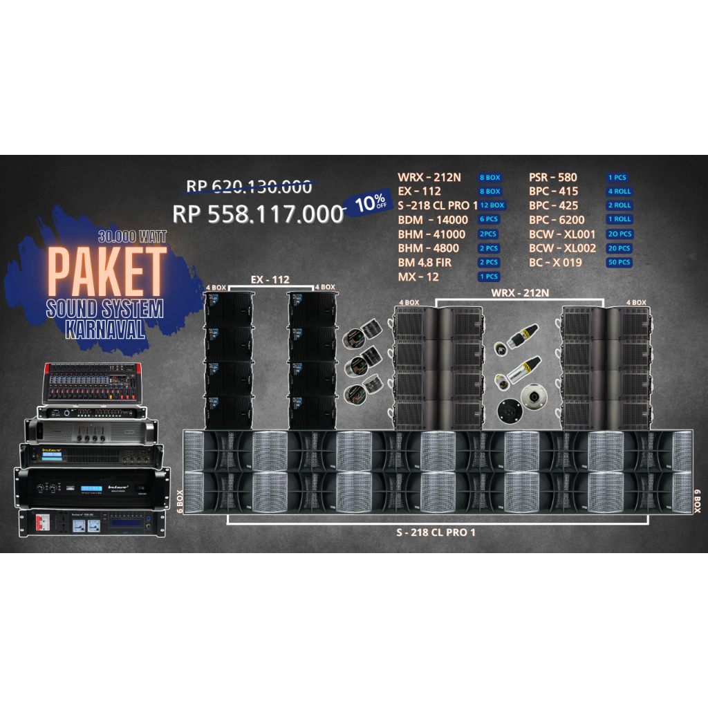 Paket Sound System Full Betavo 30000 Watt | Sound System Karnavalan | Horeg-Horeg