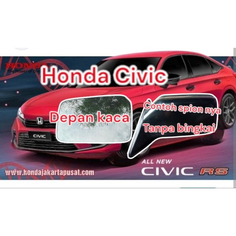 Kaca spion Honda Civic wonder kiri kaca refill sepion