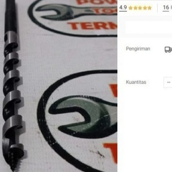 

Mata Bor Kayu 10 mm x 270 WIPRO 3/8" Auger Bit 3/8 inch 270mm Panjang