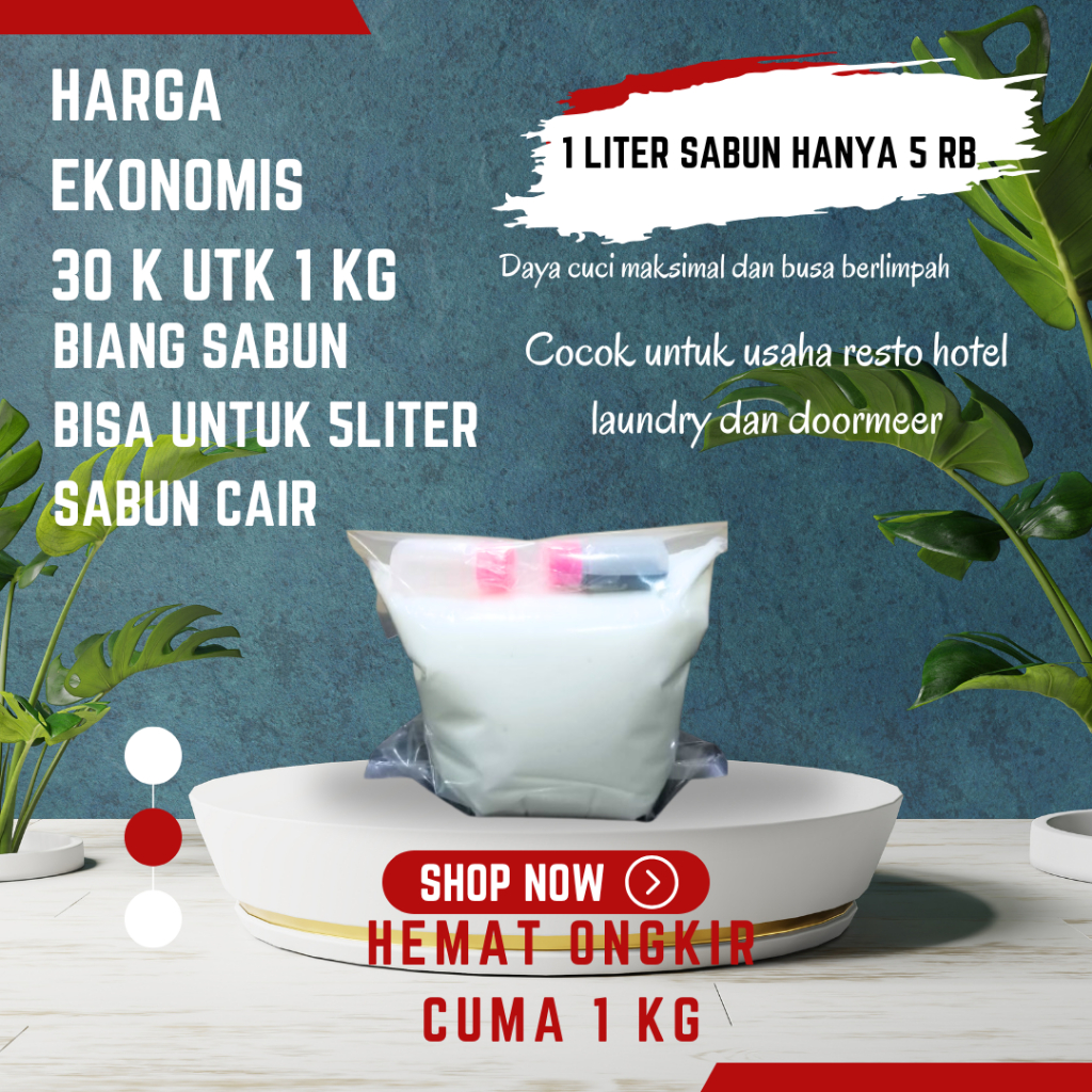 Biang Sabun Cuci Piring 1 Kg bisa untuk 5 Liter sabun