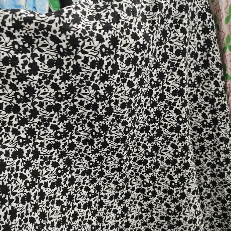 kain crincel motif - kain cotton crincle  - bahan kain silky crincel - kain krinkel motif - dress cr