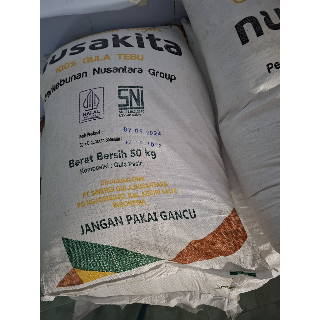 

Gula Tebu 50kg Nusakita - Gula Pasir 1 Karung - Nusantara Group