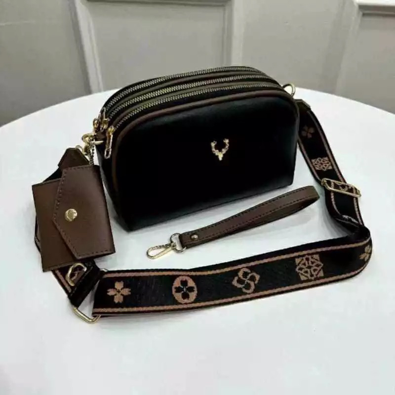 Tas selempang wanita Kode Alexis Bag // Tas Slempang Korea // Tas Terbaru // Tas Selempang 3 Ruang r