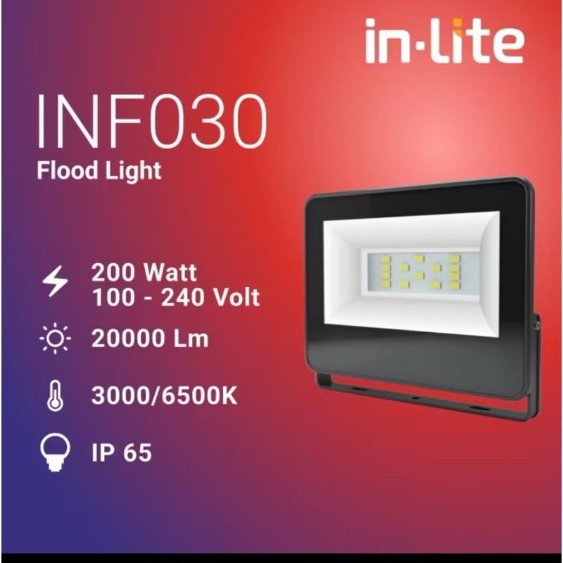 Lampu Sorot Flood Light LED Inlite Value 30Watt