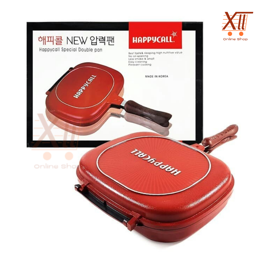 HAPPY CALL JUMBO Double Pan 32 Cm Multi Purpose Grill Pan