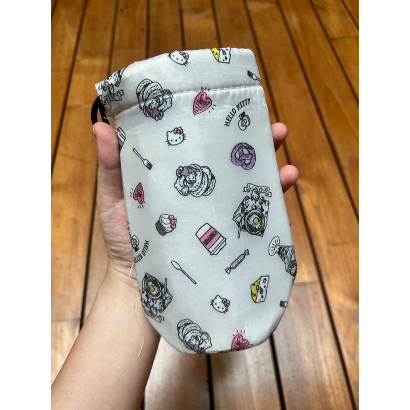 daiso sanrio bottle bags tas botol lapis aluminium