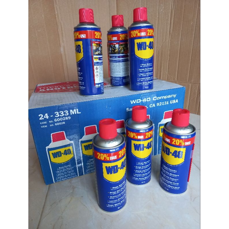 WD-40 Pelumas Anti Karat 412ml - 333ml - 191ml - 120ml Semprotan Pelumas WD40 Anti Rust WD Anti Kara