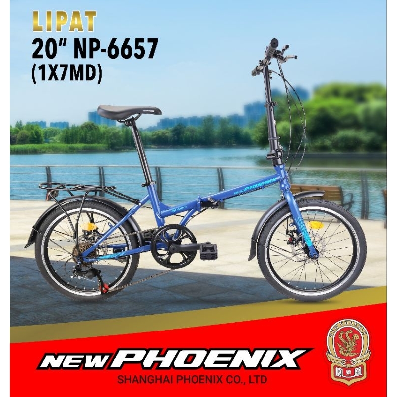 SEPEDA LIPAT NEW PHOENIX NP-6657 UK 20 INCH