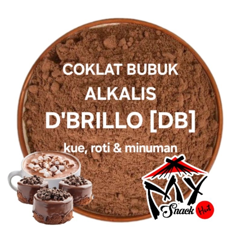 

D'BRILLO 1KG COKLAT COKELAT BUBUK DB LOLO BRILO DEBRILO DBRILO ALKALIS ROTI KUE COCOA POWDER HALAL