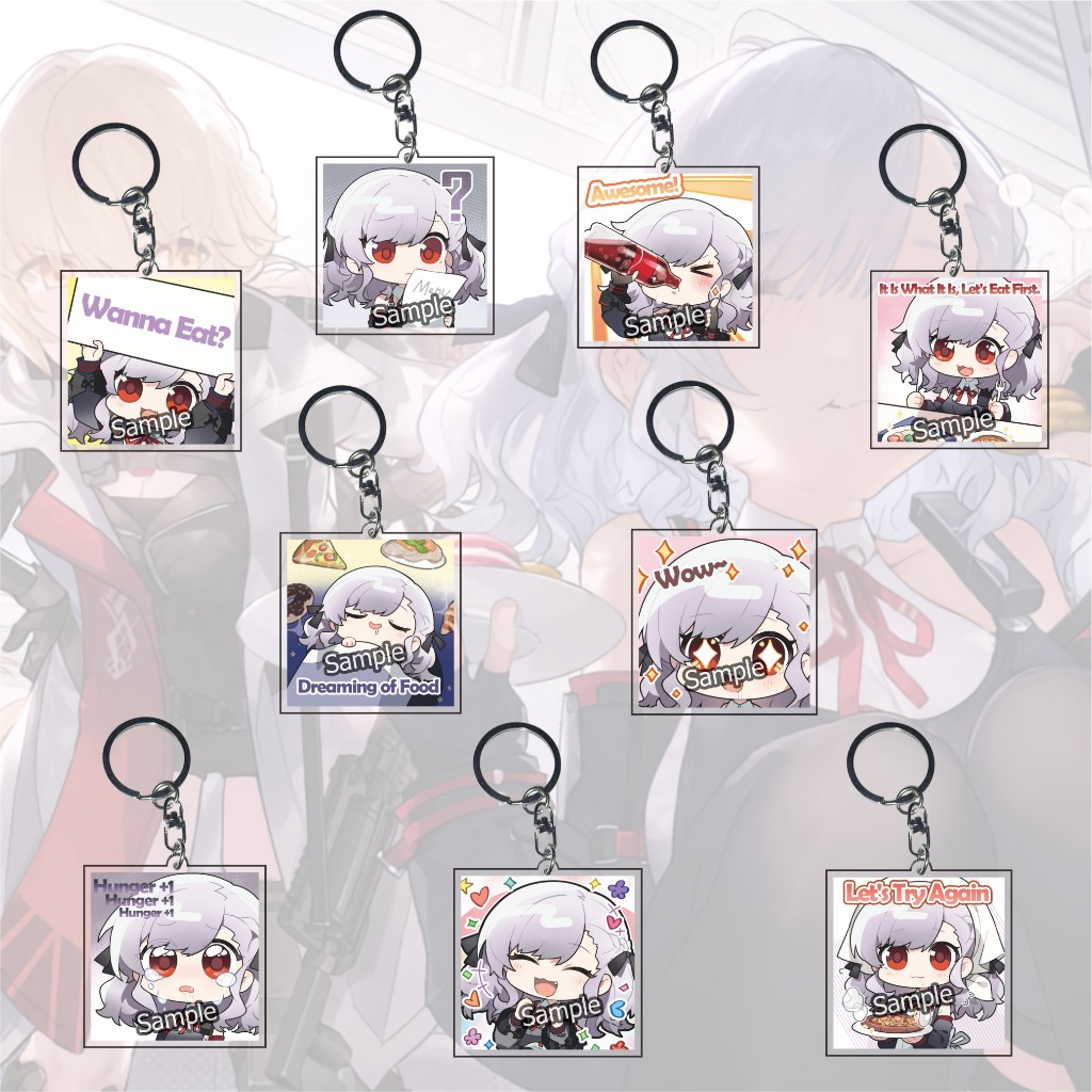 Gantungan Kunci Sabrina Exilium Girls' Frontline 2 - Ganci Anime Games - Keychain - Souvenir