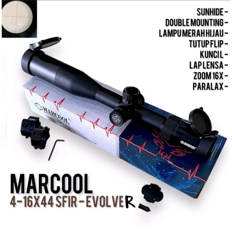 TELESKOP MARCOOL EVOLVER 4-16x44 SFIRG TERBARU