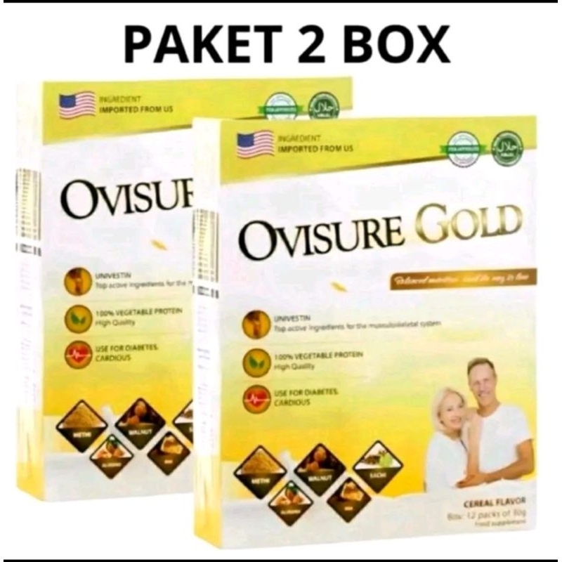 

￼PAKET 2 BOX X OVISURE GOLD ORIGINAL USA - SUSU UNTUK PENGOBATAN TULANG DAN SENDI TERBAIK