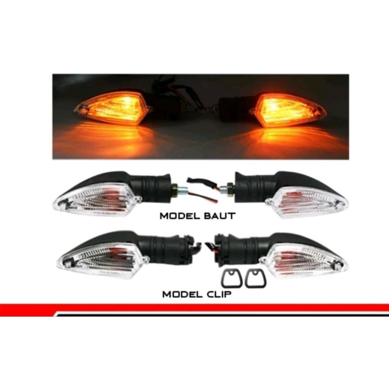 LAMPU SEIN STANDAR VIXION NEW/R15/R25/XABRE ( MODEL ORI ) MODEL CLIP AMA MODEL BAUT. BENUA ALLSHOOP