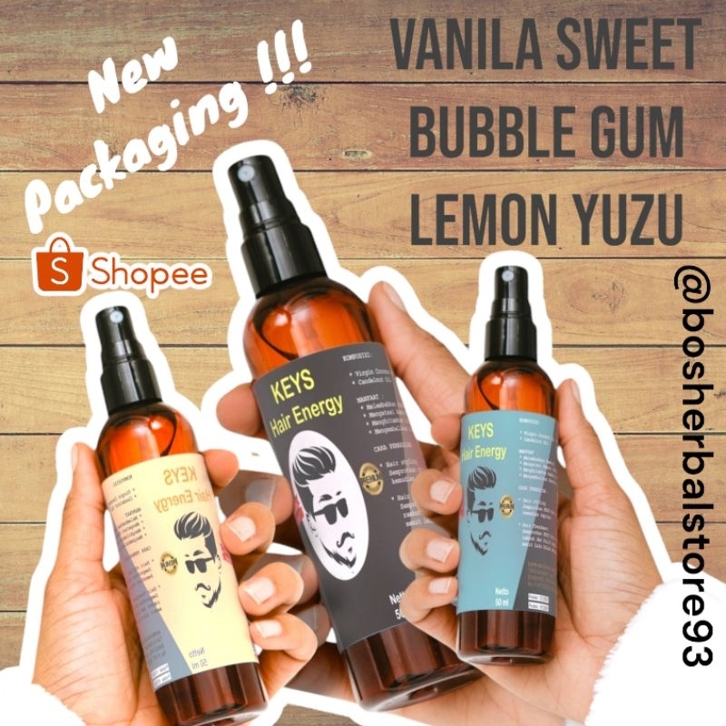 Minyak Rambut Pria Spray KEYS HAIR ENERGY 50 ml Rambut tetap basah
