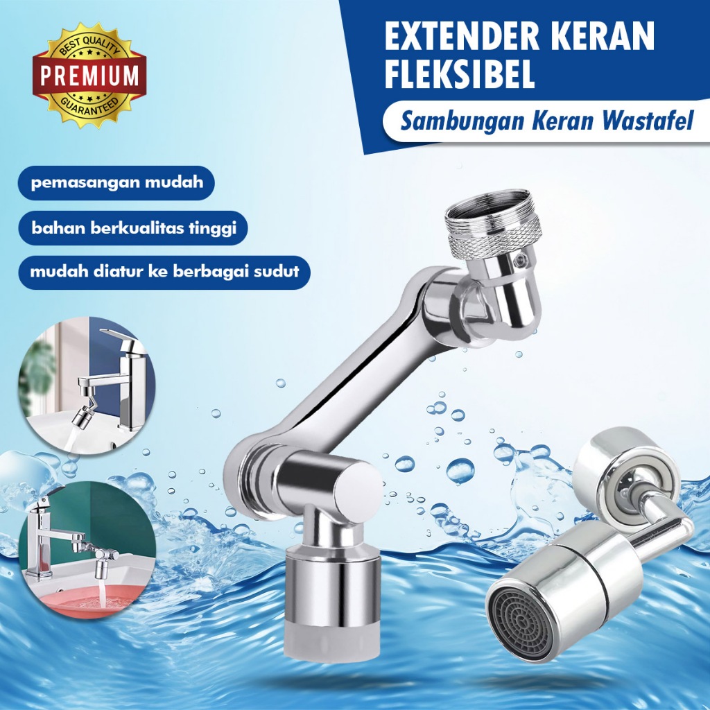 Promo Ralali Extender Sambungan Keran Wastafel 720 Derajat 1080 Derajat Sambungan Kepala Keran
