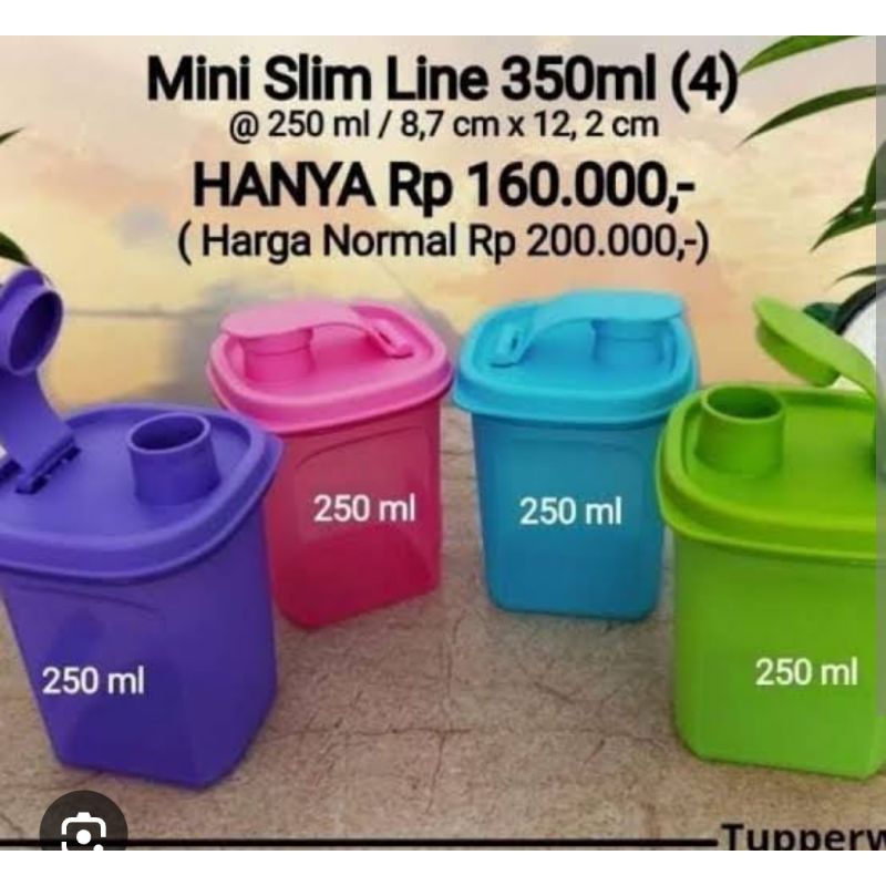 Tupperware Mini slimline bottle