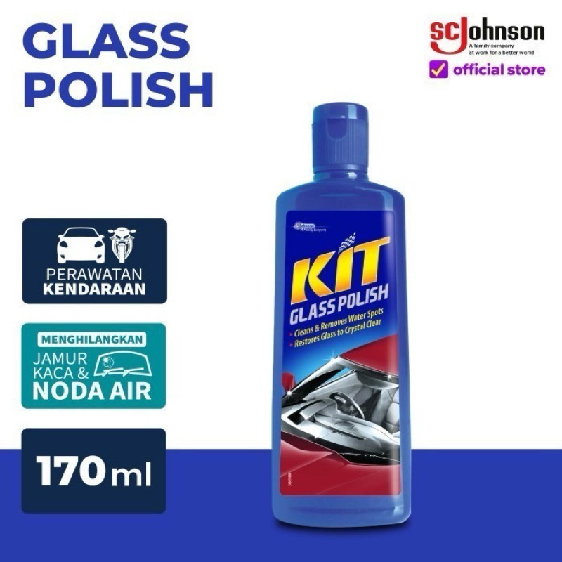 KIT GLASS POLISH 170 ML // kit glass polish 170ml // KIT Glass Polish 170mL Kaca Mobil
