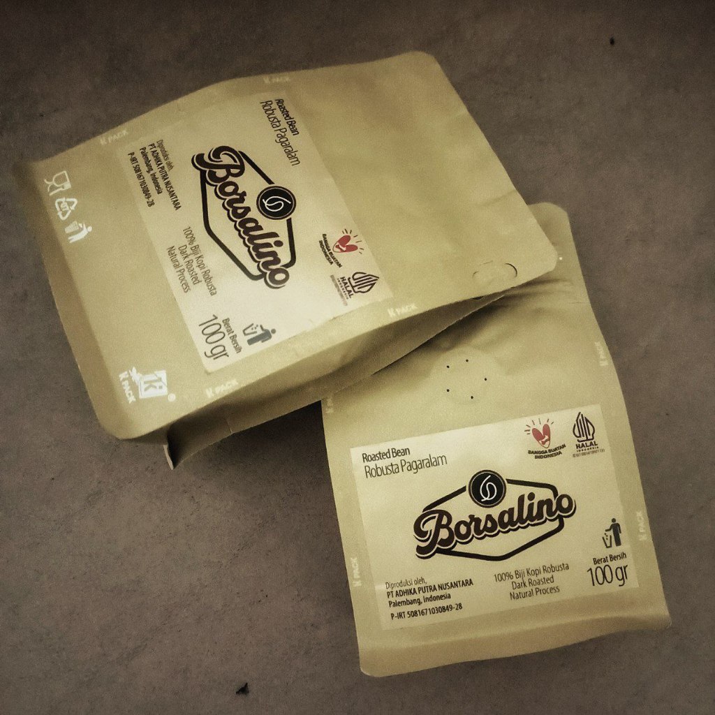 

Roasted Beans Borsalino Coffee Robusta Pagaralam - 100gr