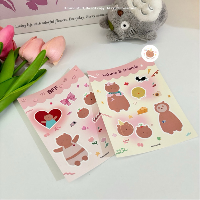

Sticker Pack Beruang Lucu Aesthetic Sticker Journaling Stiker Journal | Kakuna Stuff