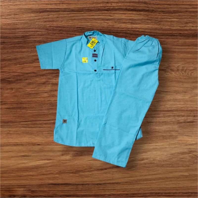 SETELAN ANAK KURTA BOOMBOOBEE KOKO ANAK OXFORD LENGAN PENDEK