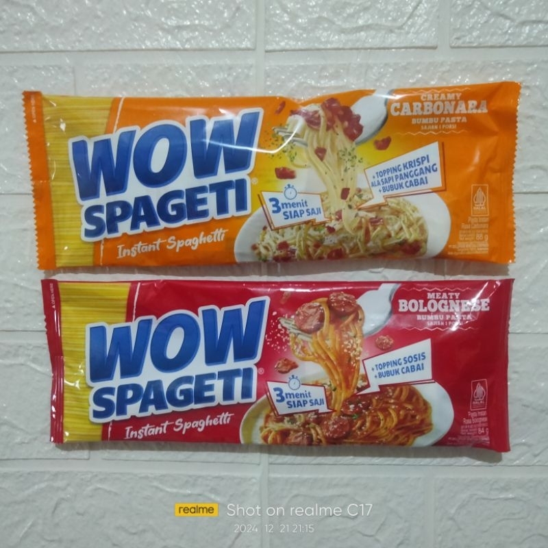 

Spaghetti WOW instan 10pack mix 2 rasa