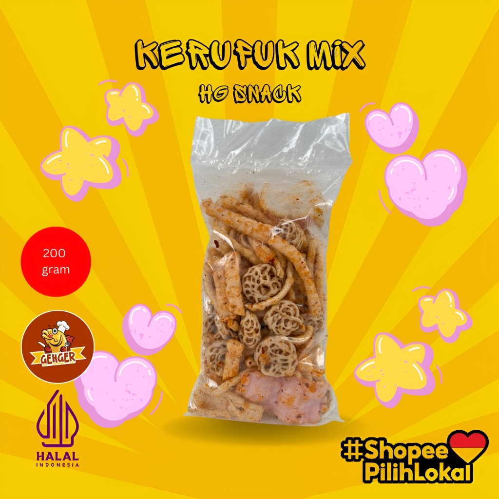 

Kerupuk Seblak Mix Pedas Gurih Bumbu Melimpah