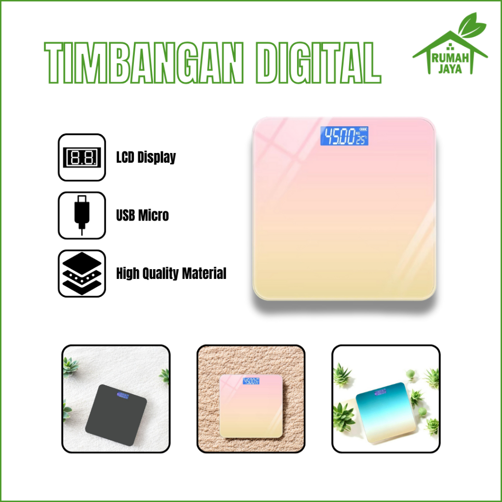 RJO - Timbangan Berat Badan Digital Kapasitas 180 Kg / Timbangan Berat Badan Karakter