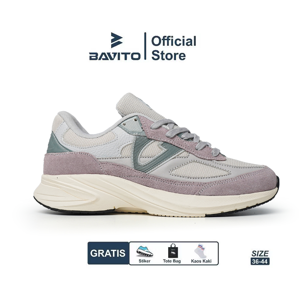 Bavito 39-44 Arkana  Abu Gray - Sepatu Sneakers Casual