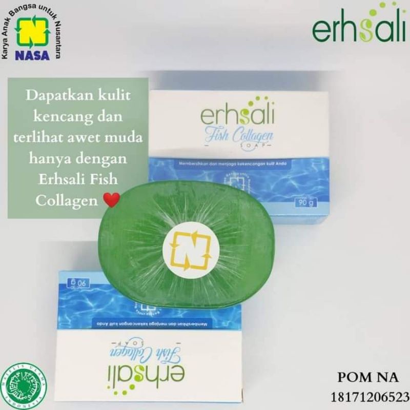 COD ERSHSALI FISH COLLAGEN SOAP - SABUN WAJAH  NASA - PERAWATAN WAJAH - SABUN BATANG