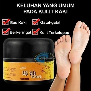 KRIM MINYAK KUDA PELEMBAB CREAM PERBAIKAN PENGHALUS KULIT KAKI 30 Gram