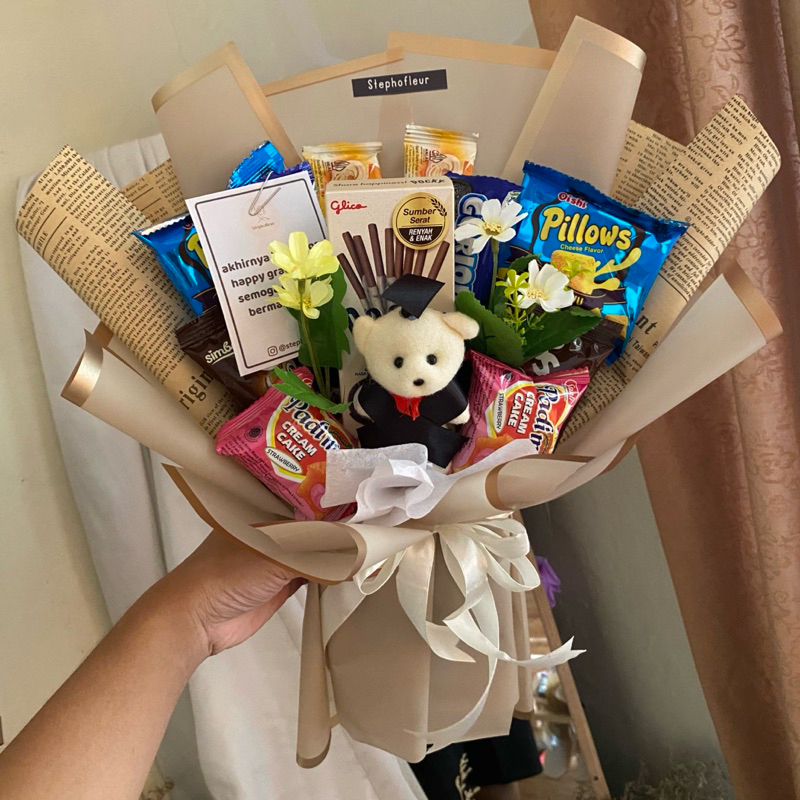 

paket buket snack bunga/boneka [SIAP KIRIM]