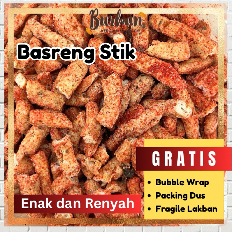 

Basreng Stik Pedas 100gr | Burhan Kerupuk dan Snack Jember