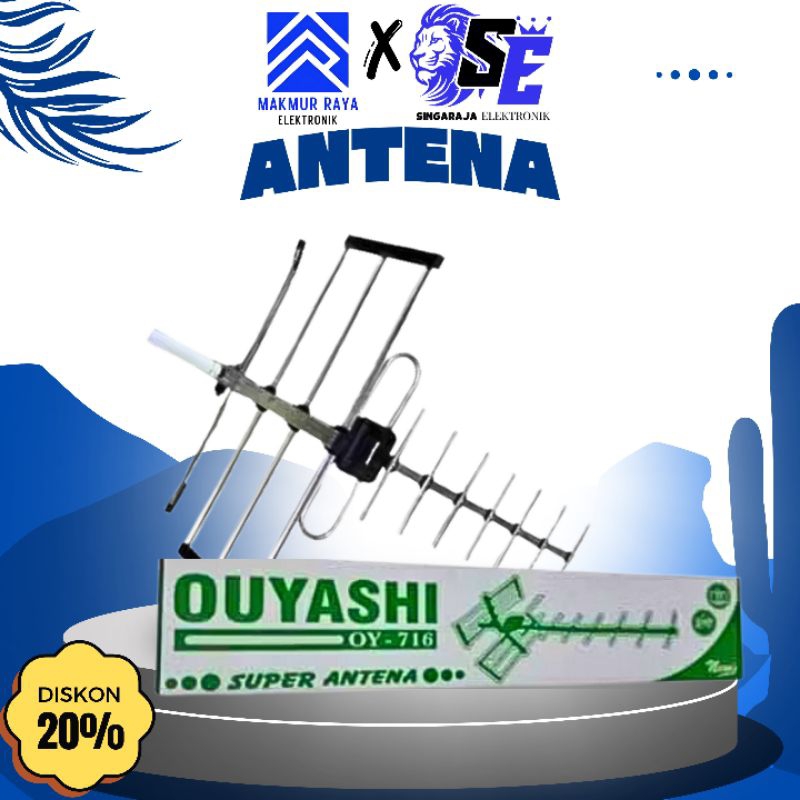 OUYASHI ANTENA TV OUTDOOR DIGITAL+ KABEL