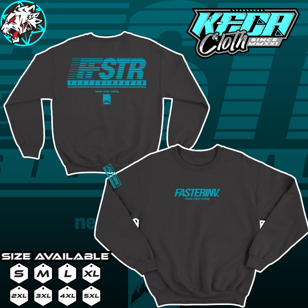 Jaket Sweater Racing Faster Invader FSTR 519 Hoodie Herex CB GL MP TIGER GANK