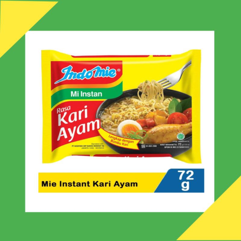 

Indomie Mi Instan Kari Ayam 72G