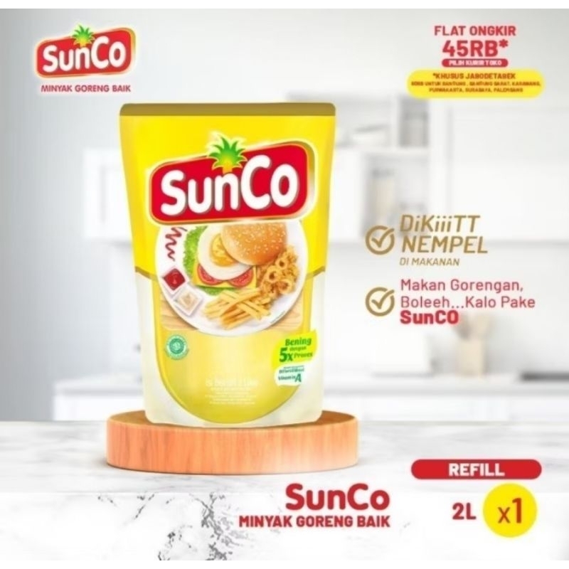 

LAKU Minyak Goreng Sunco 2L Isi 6 Pcs Dus Ekonomis