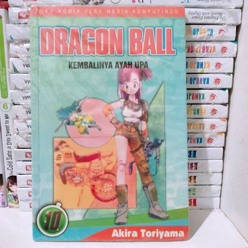 komik dragon ball cover hijau tosca vol 10 segel