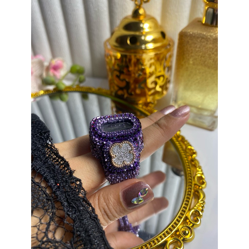 Tasbih Digital mini LED Swarovski  premium mewah cantik elegan