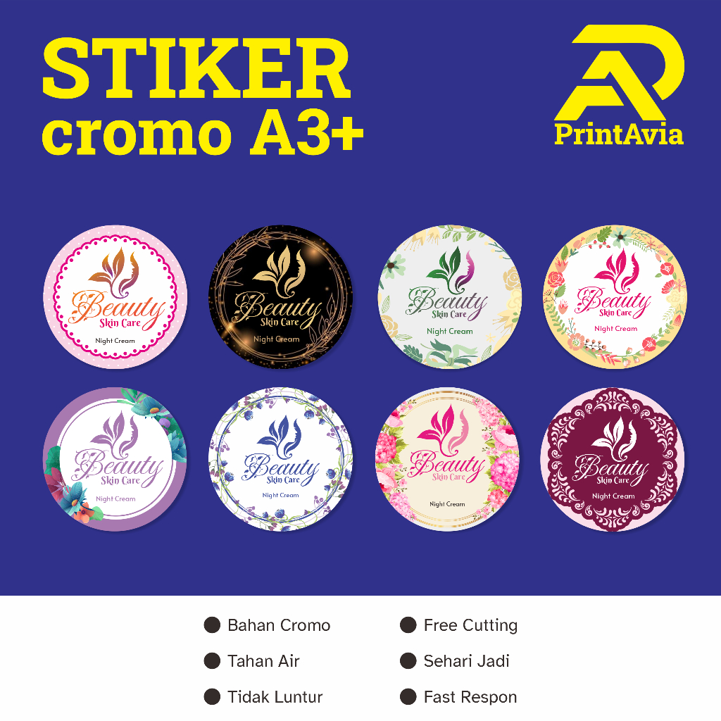 

Stiker Label Skincare / Stiker Cosmetic / Stiker Label Kecantikan || PrintAvia