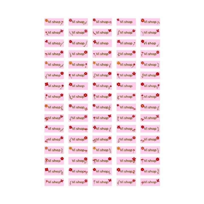 

Custom stiker label nama desain 1