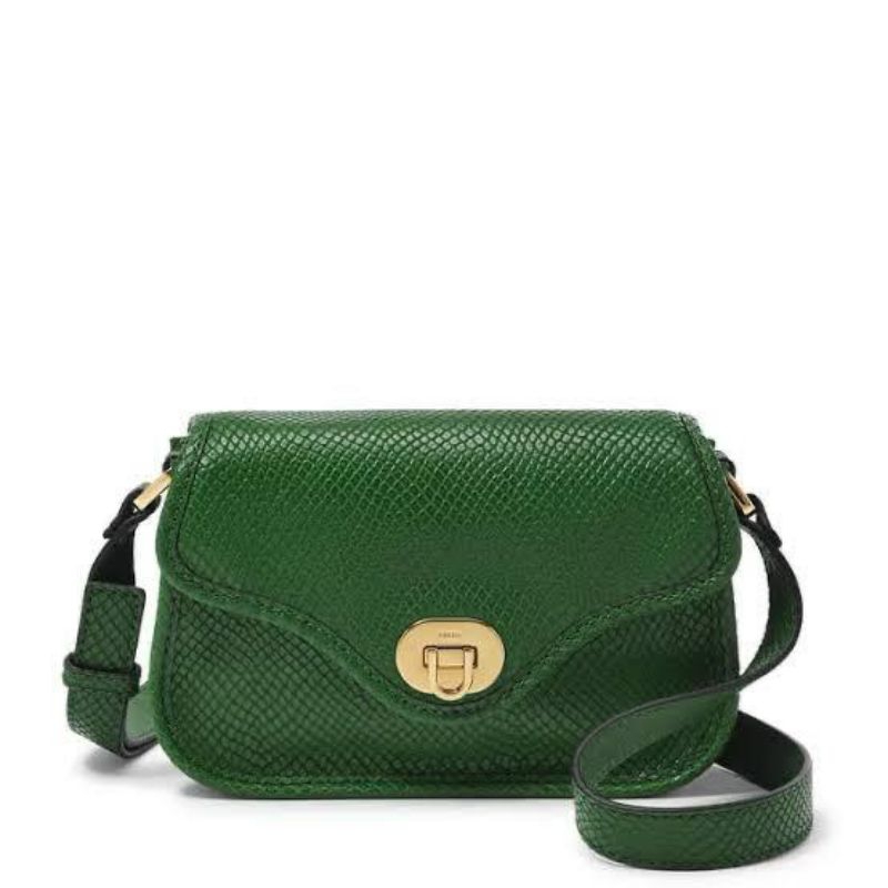 tasFossil Heritage Top Handle Crossbody Small Green kr